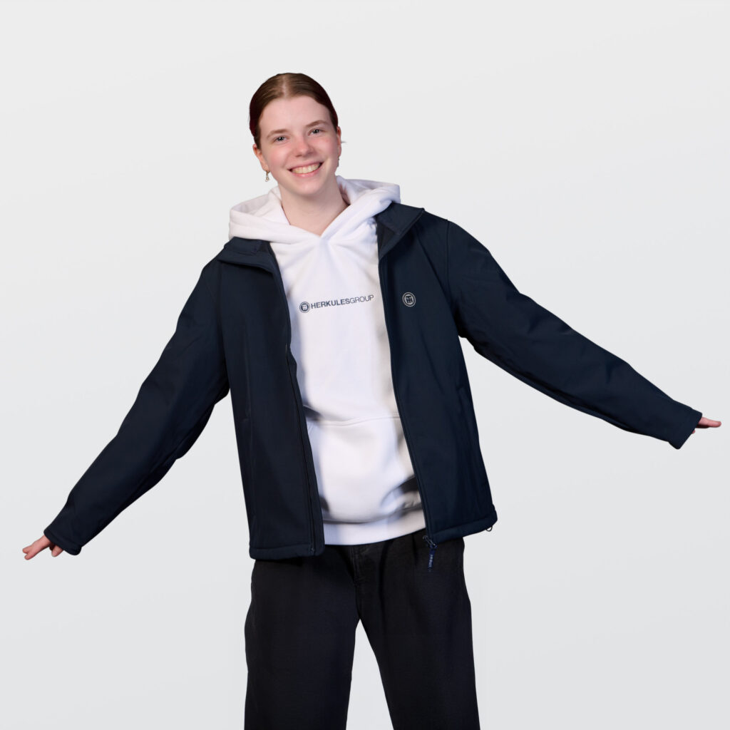 Softshell-Jacke mit TH-Sign bestickt